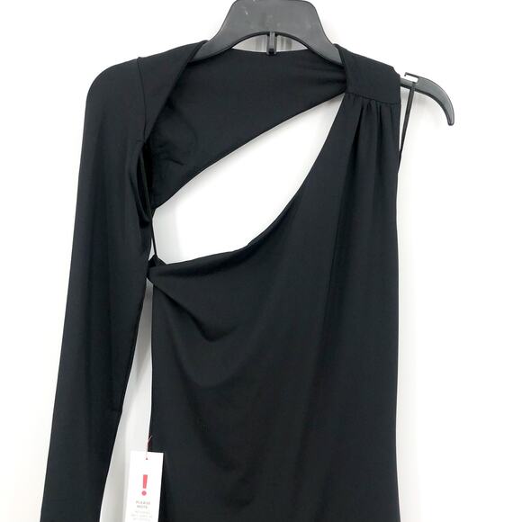 BARDOT Women's Londyn Mini Dress Small Black Cut Out Stretch Bodycon NWT - Picture 6 of 13